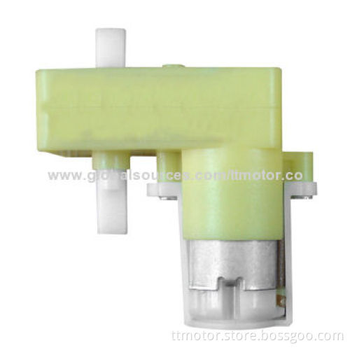 3/6V TGP Plastic Gear Motor for Rock, Robot, 100-350mA No Load Current
